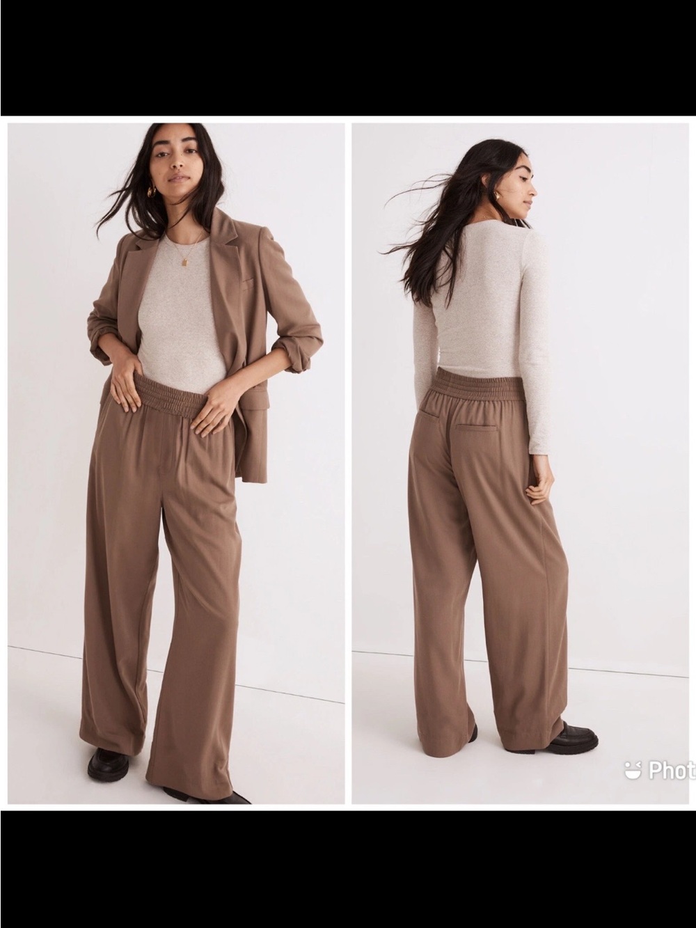 Madewell Drapeweave Carley Wide-Leg Pants